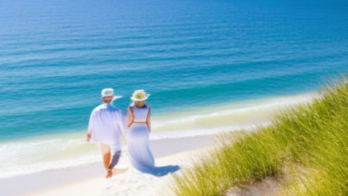 Retirement: a beach, white linen clothes, two smiles and a S.M.I.L.E?